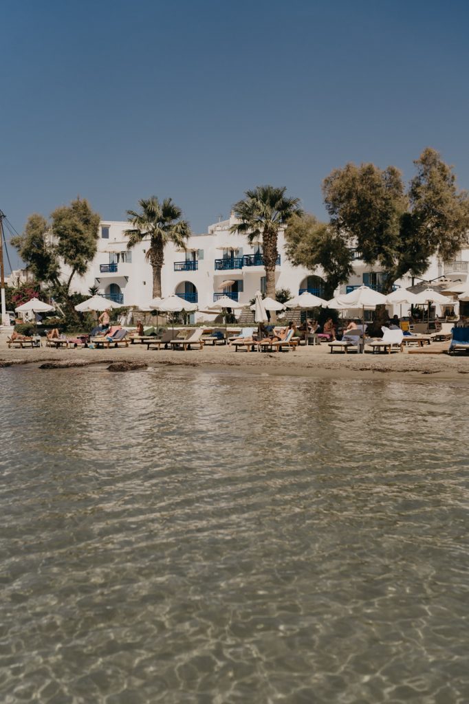 Kalergis Studios à Naxos - Les pieds dans l'eau