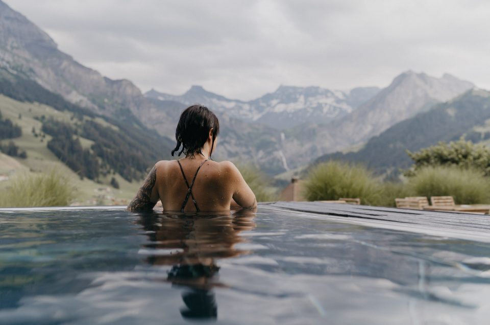 Road trip en Suisse : la piscine de l'hôtel - the Cambrian Adelboden
