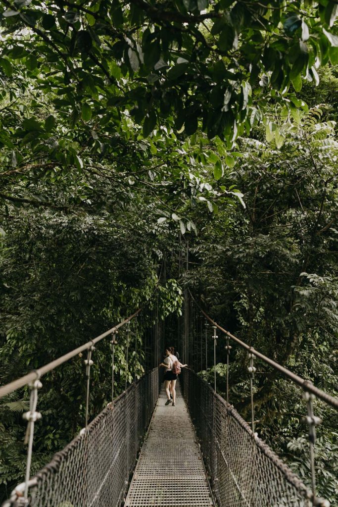 Les ponts suspendus au Costa Rica