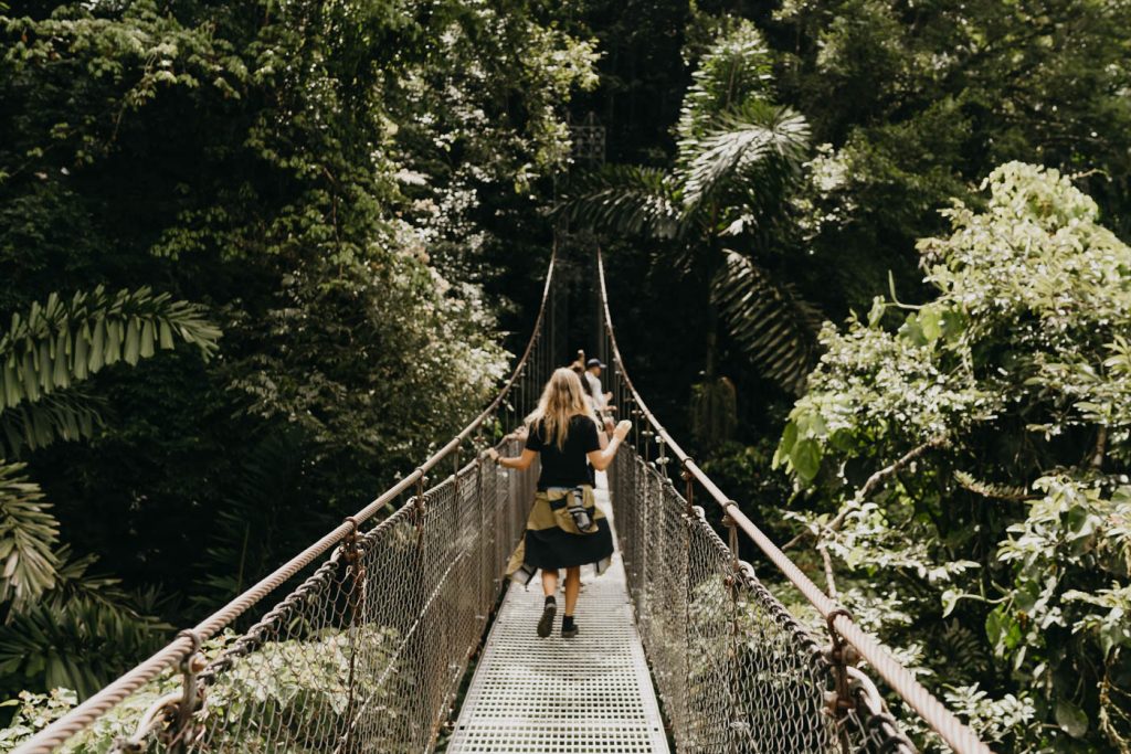 Les ponts suspendus au Costa Rica